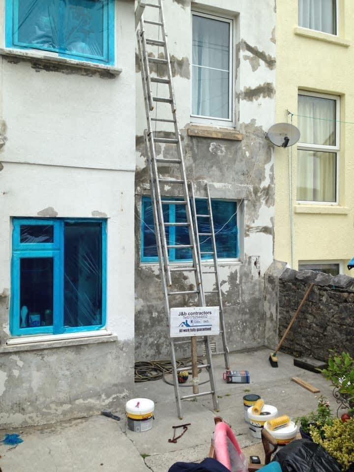 Render repair work in Tintagel