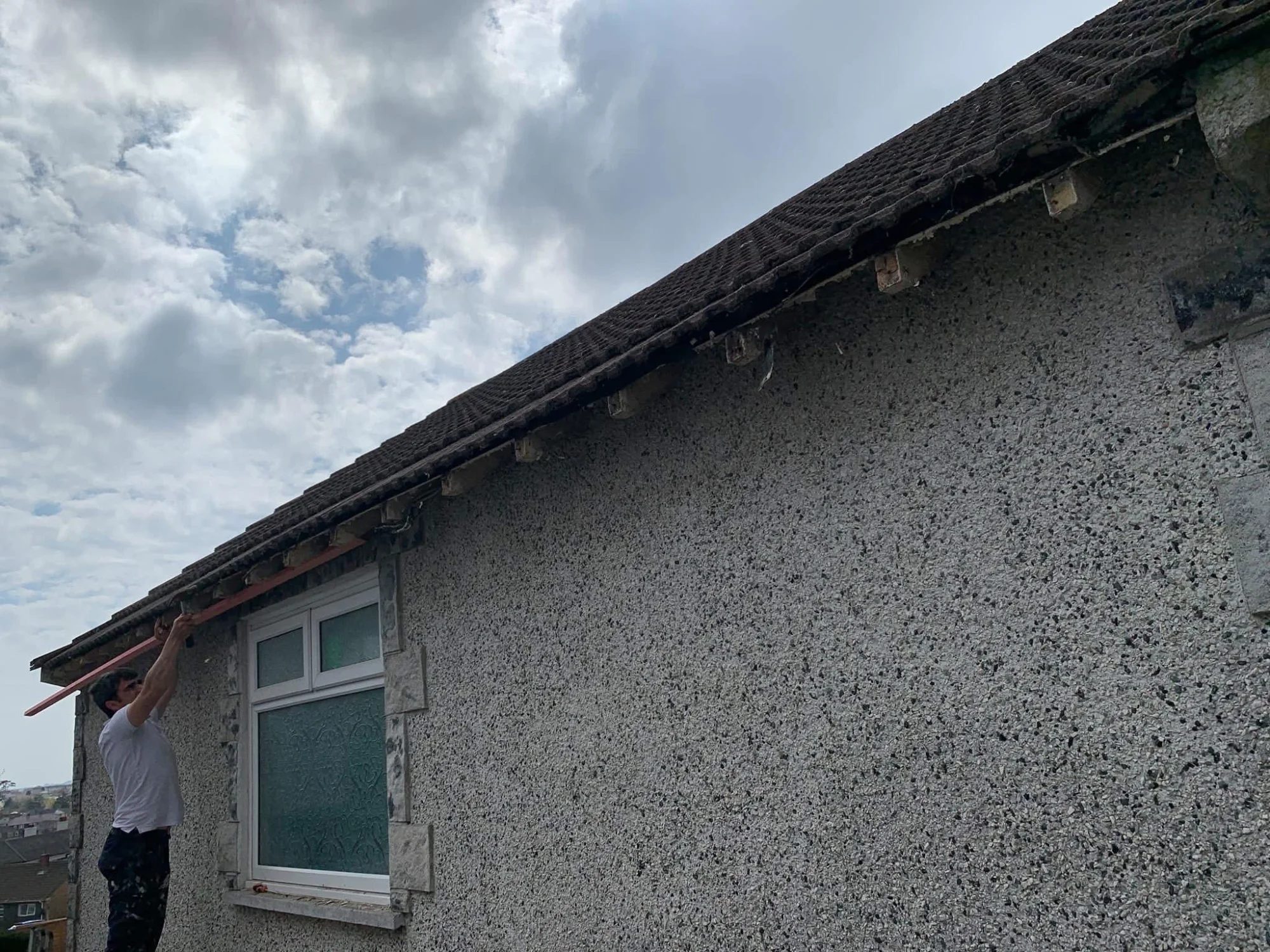 Storm damage roof repairs in Tintagel