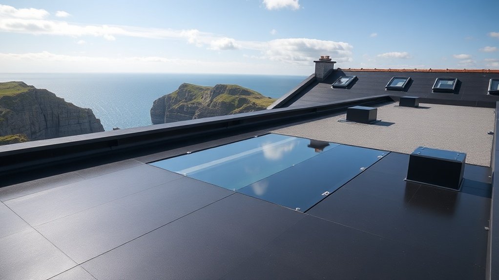Flat roof installation in Tintagel